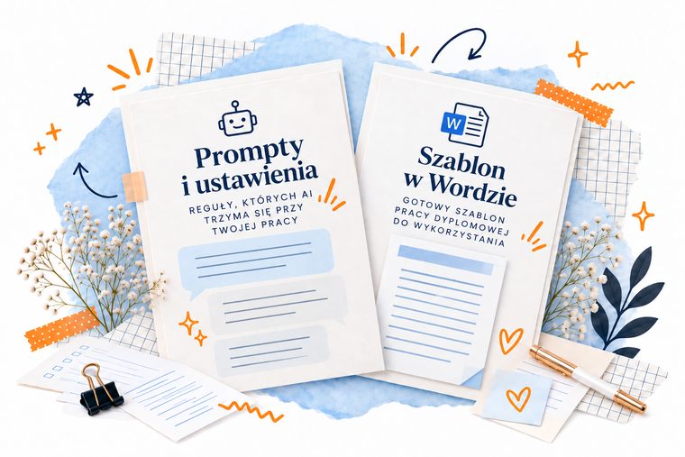 Dwa gratisy: baza promptów do AI i szablon pracy dyplomowej w Wordzie