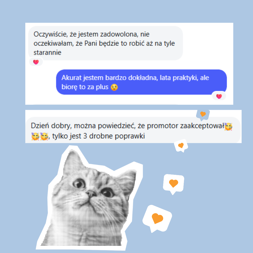 Opinia studentki grafiki o dokładnej pomocy w pisaniu pracy dyplomowej