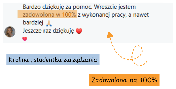 Opinia Karoliny - zadowolona na 100%