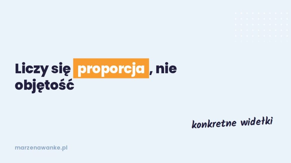 Okładka wpisu: ile stron pracy, liczy się proporcja, nie objętość