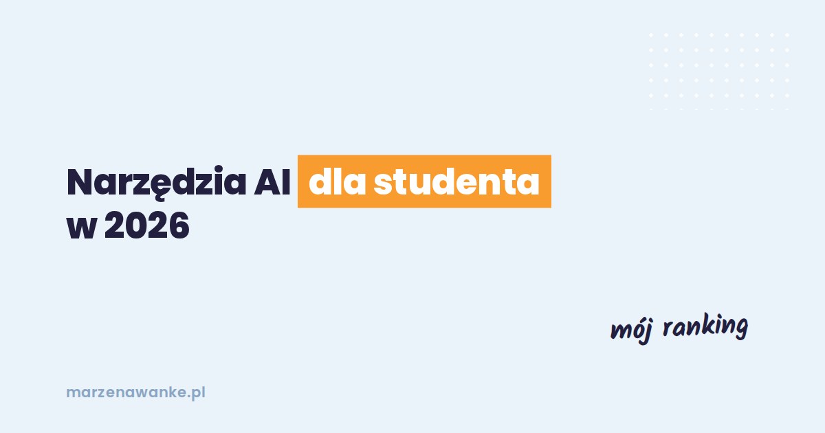 Okładka wpisu: narzędzia AI dla studenta w 2026