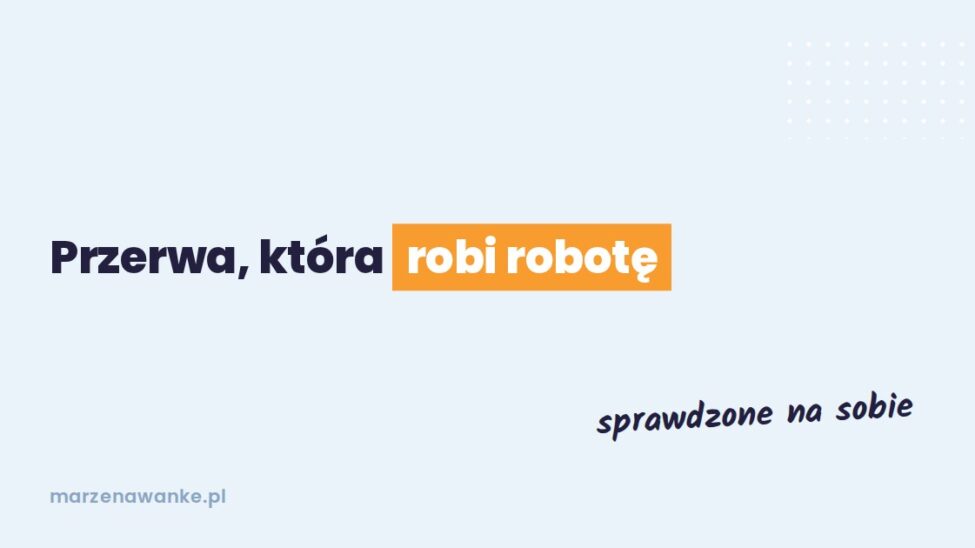 Okładka wpisu: ruch a pisanie pracy, przerwa, która robi robotę