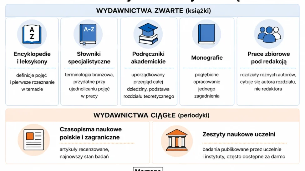 Źródła literatury naukowej z zarządzania: wydawnictwa zwarte i ciągłe